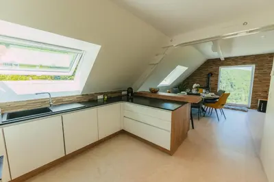 Cuisine ou kitchenette dans l'établissement Gîte LEHA avec jacuzzi à RimbachZell pour 5 personnes