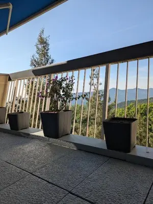 Balcon ou terrasse dans l'établissement Les 3 Zepp
