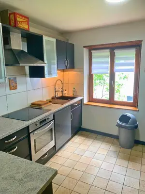 Cuisine ou kitchenette dans l'établissement Le Rooftop du Schlossberg