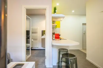 Cuisine ou kitchenette dans l'établissement Le Viette