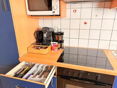 Cuisine ou kitchenette dans l'établissement Cocon des Vignerons - Turckheim - Route des Vins
