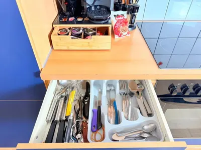 Cuisine ou kitchenette dans l'établissement Cocon des Vignerons - Turckheim - Route des Vins