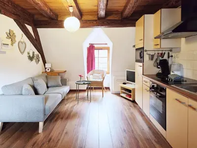 Cuisine ou kitchenette dans l'établissement Duplex 3 châteaux