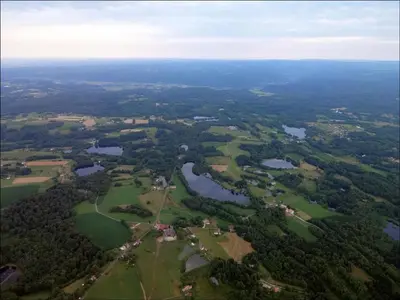 Paysage naturel près de la maison de vacances
