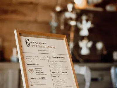 Certificat, récompense, panneau ou autre document affiché dans l'établissement Gîte avec espace bien-être, sauna et hammam à Moffans-et-Vacheresse - FR-1-583-447
