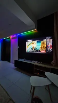 Télévision ou salle de divertissement dans l'établissement Sur la savoureuse - Le 54