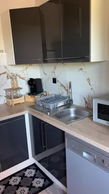 Cuisine ou kitchenette dans l'établissement Le refuge urbain