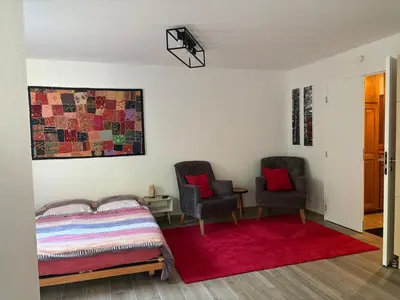 Coin salon dans l'établissement Studio Bartenheim proche de Bale