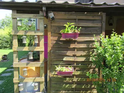 Jardin de l'établissement Charmante suite avec SPA sur la propriété