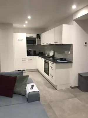 Cuisine ou kitchenette dans l'établissement Agrita Home