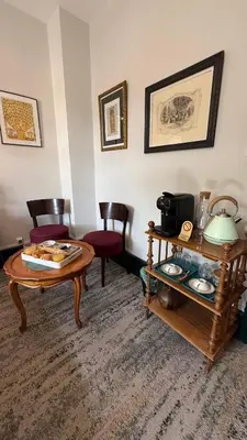 Coin salon dans l'établissement Villa Bartholdi