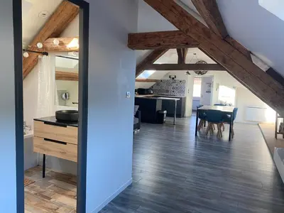 Cuisine ou kitchenette dans l'établissement Chez faby