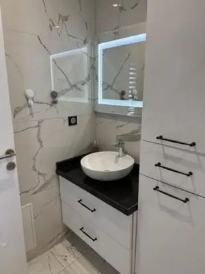 Salle de bains dans l'établissement Villa