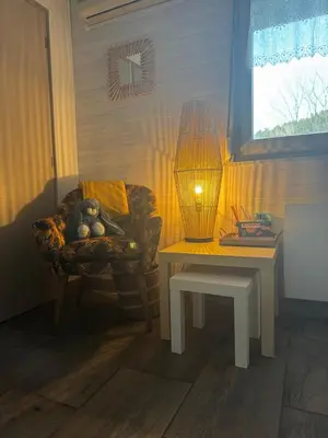 Coin salon dans l'établissement Appartement de charme 3 pièces
