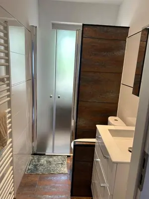 Salle de bains dans l'établissement Maison du F'Or
