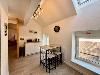 Cuisine ou kitchenette dans l'établissement L'Appart des Copains, beau duplex & centre-ville