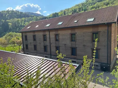 Vue générale sur la montagne ou vue sur la montagne depuis l'appartement