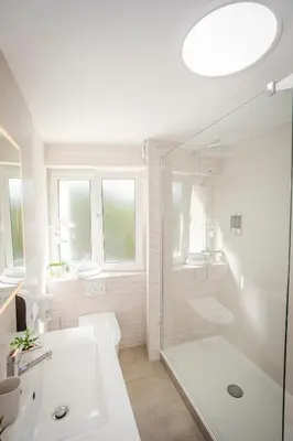 Salle de bains dans l'établissement Lunar, Proche Basel, Ambiance Lune & Relax