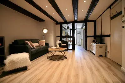 Cuisine ou kitchenette dans l'établissement Gîte Grand'Rue 