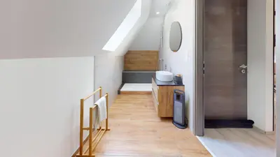 Cuisine ou kitchenette dans l'établissement Le Big Bag 5 chambres appartement familial