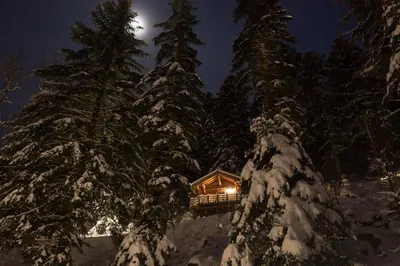 L'établissement Amour de Chalet - Clairière aux cabanes - Bol d'air en hiver