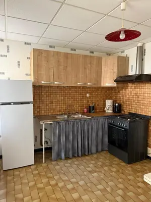 Cuisine ou kitchenette dans l'établissement Le Gîte d'Orion