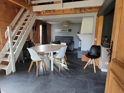 Cuisine ou kitchenette dans l'établissement Chalet Chez Marius