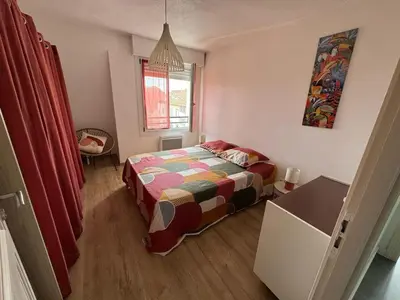 Un ou plusieurs lits dans un hébergement de l'établissement Appartement - Central - Proche gare - Parking - Confort - Moderne