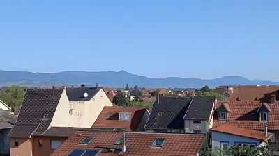 Vue générale sur la montagne ou vue sur la montagne depuis l'appartement