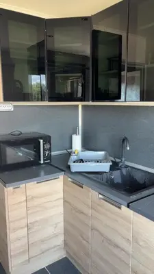 Cuisine ou kitchenette dans l'établissement Bel appartement au calme dans copropriété t 3 hauteur Montbéliard