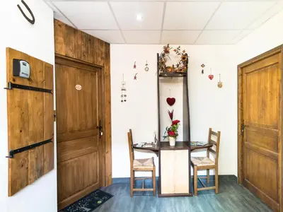 Cuisine ou kitchenette dans l'établissement Gîtes Strengbach