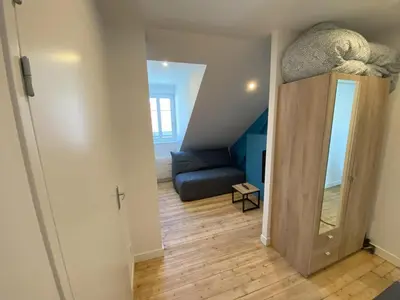 Un ou plusieurs lits dans un hébergement de l'établissement Logement Neuf Cosy avec Espaces Communs Premium 24