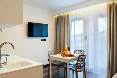 Télévision ou salle de divertissement dans l'établissement Les Appartements Husseren Collections - Proche Colmar - Eguisheim