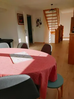Coin salon dans l'établissement Maisons neuves dans quartier calme