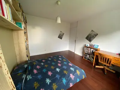 Un ou plusieurs lits dans un hébergement de l'établissement Maison - piscine privée - 6 personnes - 20 min du centre à pied