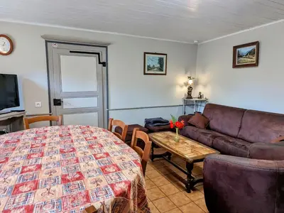 Télévision ou salle de divertissement dans l'établissement Grande maison au cœur des Vosges, escapades et nature - FR-1-583-466