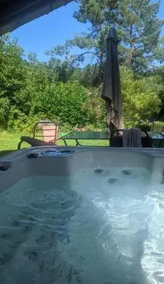 Piscine de l'établissement Gîte Charme et Détente, Sauna, Spa,étang et Terrasse Privée ou située à proximité
