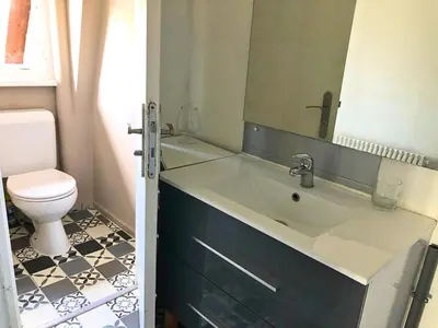 Salle de bains dans l'établissement Au coeur de la Petite Venise - Colmar