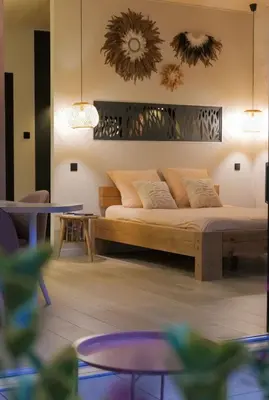 Coin salon dans l'établissement L'écolodgia suite & spa