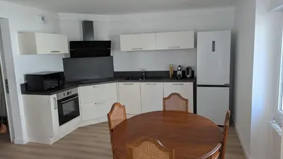 Cuisine ou kitchenette dans l'établissement Residence Antonin