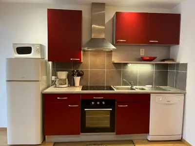 Cuisine ou kitchenette dans l'établissement PETIT LUTIN à 250 m du bord du lac de Gérardmer
