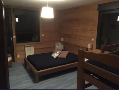 Un ou plusieurs lits dans un hébergement de l'établissement Grand chalet familial - Vue montagne, La Bresse