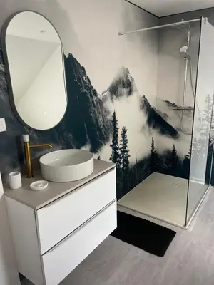 Salle de bains dans l'établissement Annexe
