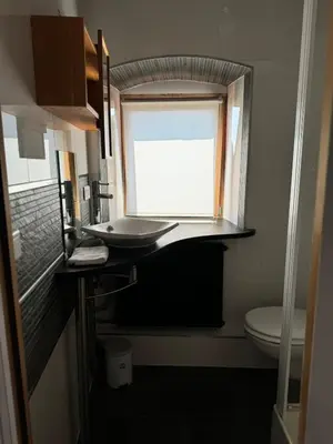 Salle de bains dans l'établissement Maison dans le vignoble alsacien