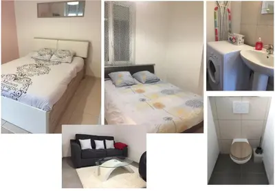 Un ou plusieurs lits dans un hébergement de l'établissement Gîte au coeur de Colmar