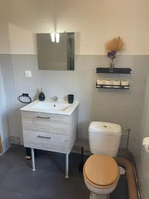 Salle de bains dans l'établissement Prix malin T2 1er étage