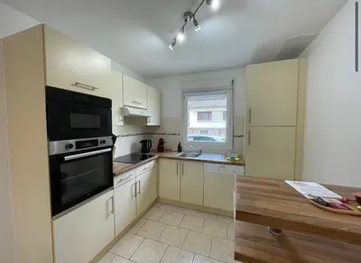 Cuisine ou kitchenette dans l'établissement Reflet du Ried