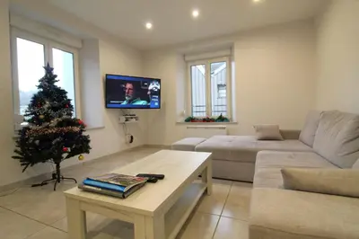 Télévision ou salle de divertissement dans l'établissement Appartement à La Bresse, proche des lacs, pistes de ski et randonnées