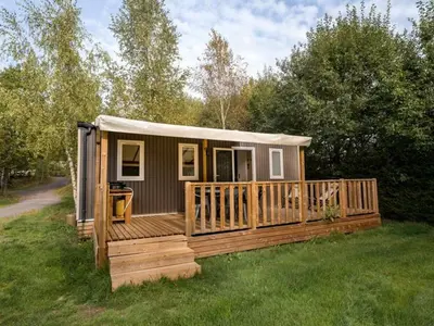 Jardin de l'établissement Mobil Home 6 Pers - Terrasse - Granges-Aumontzey - API-1-52-570