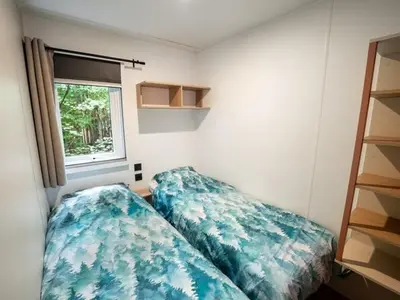 Un ou plusieurs lits dans un hébergement de l'établissement Mobil Home 6 Pers - Terrasse - Granges-Aumontzey - API-1-52-570
